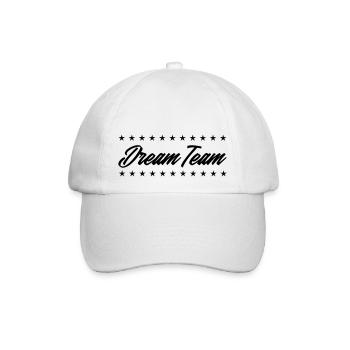 dream team - Baseballkappe - Weiß/Weiß - Vorne