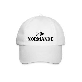 Hübscher Norman - Baseballkappe - Weiß/Weiß - Vorne