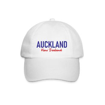 Auckland - New Zealand- Aotearoa - Maori - Kiwi - Baseballkappe - Weiß/Weiß - Vorne