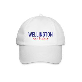 Wellington - New Zealand - Aotearoa - Kiwi - Maori - Baseballkappe - Weiß/Weiß - Vorne