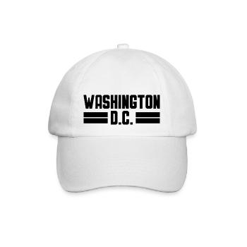 WASHINGTON DC Desing - Baseballkappe - Weiß/Weiß - Vorne