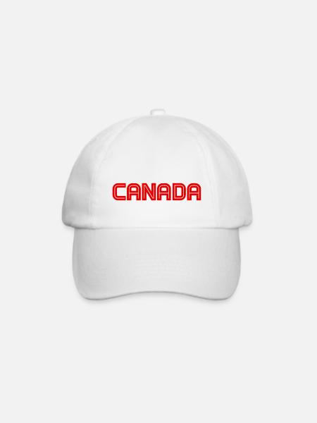 Canada - Vancouver - Toronto - Montreal - Kanada - Baseballkappe - Weiß/Weiß
