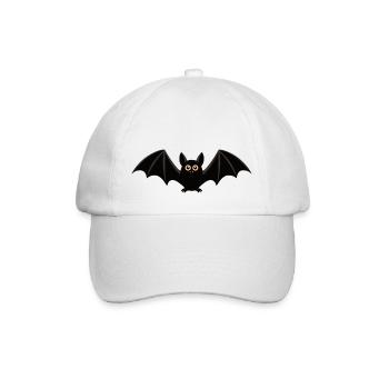 Fledermaus - Baseballkappe - Weiß/Weiß - Vorne