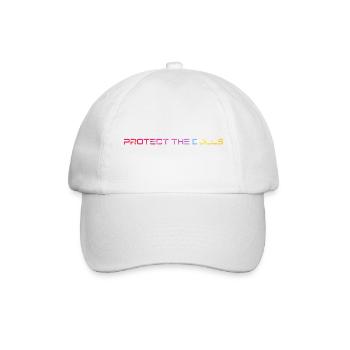 Protect_the_Dolls_bunt_ - Baseballkappe - Weiß/Weiß - Vorne