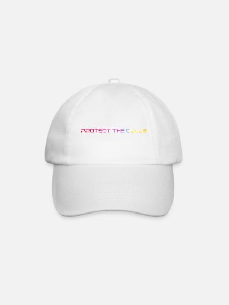Protect_the_Dolls_bunt_ - Baseballkappe - Weiß/Weiß