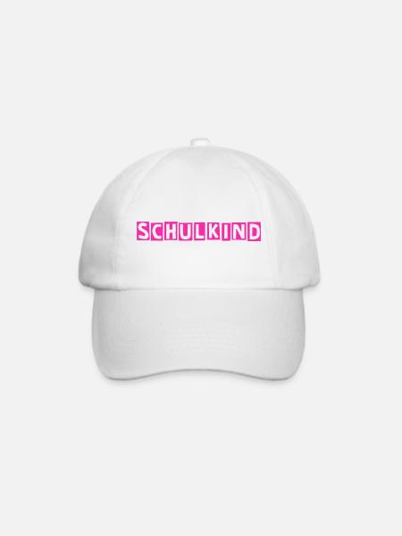 Schulkind Schriftzug - Baseballkappe - Weiß/Weiß