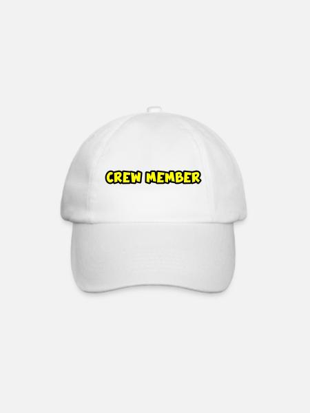 Crew Mitglied - Baseballkappe - Weiß/Weiß