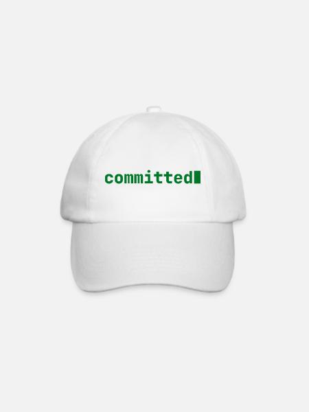 Feeling Committed | Developer mood | dark - Baseballkappe - Weiß/Weiß