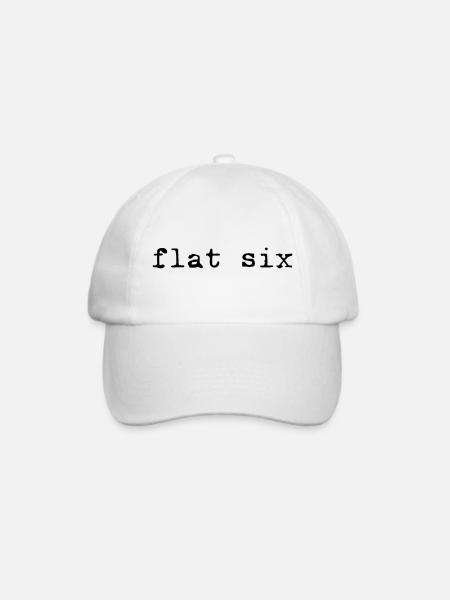 Flat sechs - Baseballkappe - Weiß/Weiß