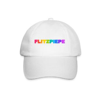 Flitzpiepe - Baseballkappe - Weiß/Weiß - Vorne