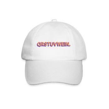 Alphabet-Wein - Baseballkappe - Weiß/Weiß - Vorne