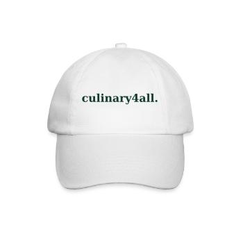 Culinary4All - Baseballkappe - Weiß/Weiß - Vorne