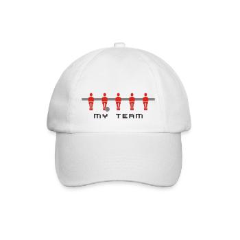 Kicker tischfussball myteam PrintShirt at - Baseballkappe - Weiß/Weiß - Vorne