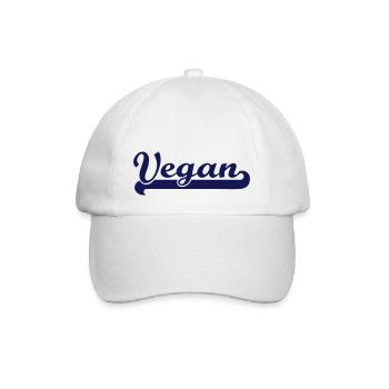 Vegan - Baseballkappe - Weiß/Weiß - Vorne