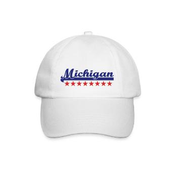 michigan - Baseballkappe - Weiß/Weiß - Vorne