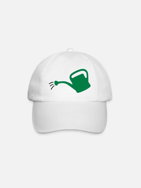 Giesskanne Klein, zweifarbig - Baseballkappe - Weiß/Weiß