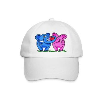 Sweet Elephants - Baseballkappe - Weiß/Weiß - Vorne
