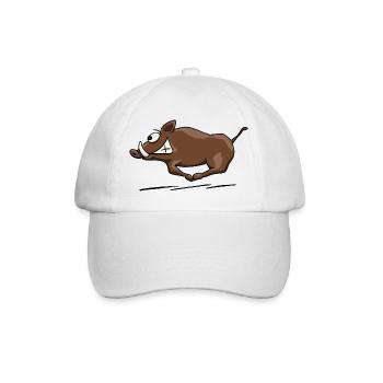 Wildschwein sauwild - Baseballkappe - Weiß/Weiß - Vorne