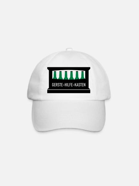Gerste Hilfe Kasten - Baseballkappe - Weiß/Weiß