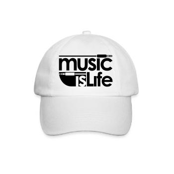 Musiclife - Baseballkappe - Weiß/Weiß - Vorne