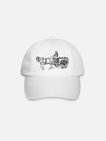 horse72 - Baseballkappe - Weiß/Weiß
