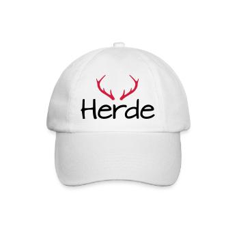 Herde Geweih Hirschgeweih - Baseballkappe - Weiß/Weiß - Vorne