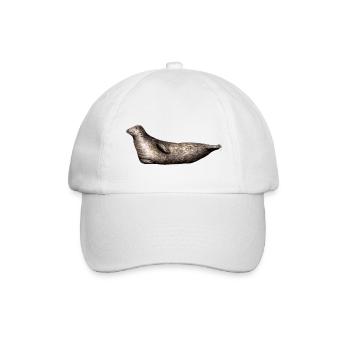 Grau Siegel - Siegel Grau - Grau Phoque - Baseballkappe - Weiß/Weiß - Vorne