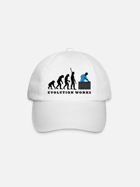 evolution_maurer_b_2c - Baseballkappe - Weiß/Weiß