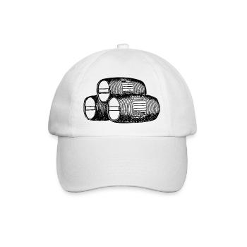 drei-faesser - Baseballkappe - Weiß/Weiß - Vorne