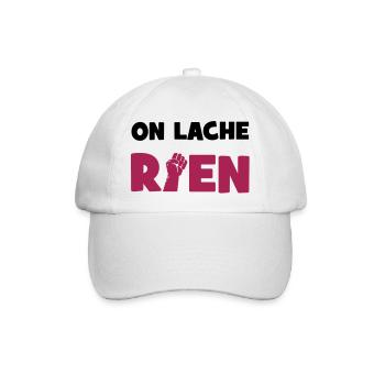Wir verlieren nichts! - Baseballkappe - Weiß/Weiß - Vorne