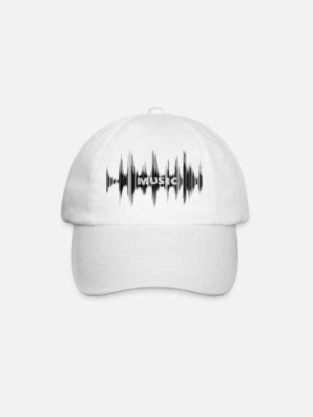 Music - Baseballkappe - Weiß/Weiß
