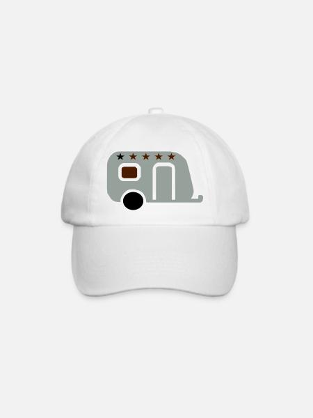 campen - Baseballkappe - Weiß/Weiß