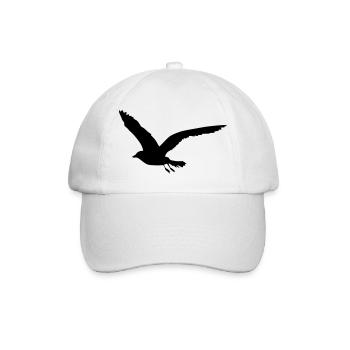 Möwe - Baseballkappe - Weiß/Weiß - Vorne