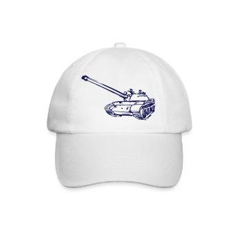Tank Sketch - Baseballkappe - Weiß/Weiß - Vorne
