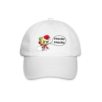 Padoru Padoru - Baseballkappe - Weiß/Weiß - Vorne