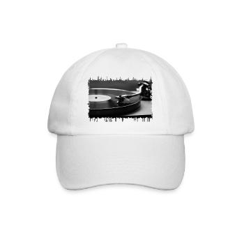 Vinyl - Baseballkappe - Weiß/Weiß - Vorne