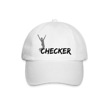 checker - Baseballkappe - Weiß/Weiß - Vorne