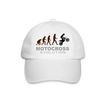 Motocross Evolution - Baseballkappe - Weiß/Weiß - Vorne