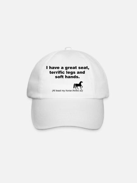 Horse - Baseballkappe - Weiß/Weiß