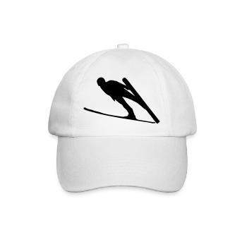Skispringer - Baseballkappe - Weiß/Weiß - Vorne