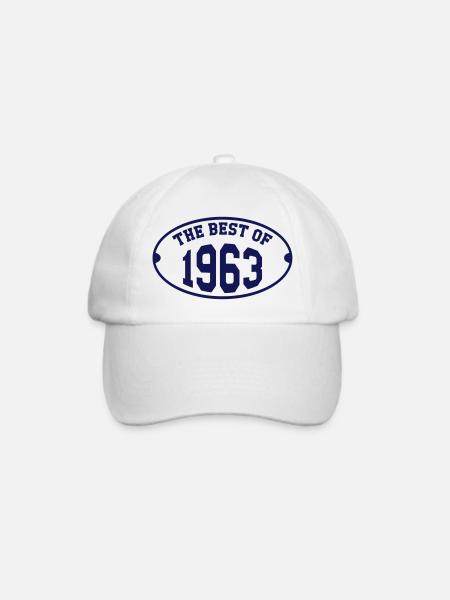 The Best of 1963 - Baseballkappe - Weiß/Weiß