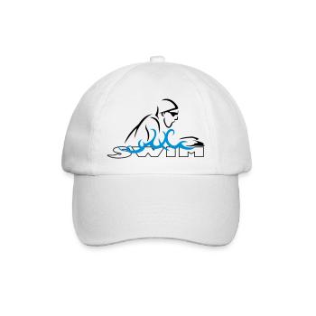 Brustschwimmen - Baseballkappe - Weiß/Weiß - Vorne