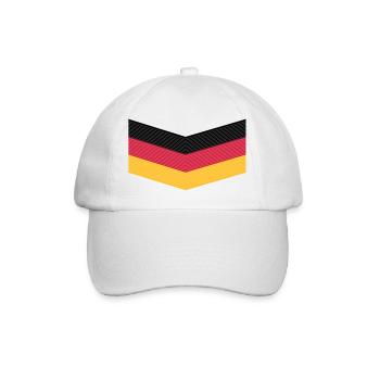 Deutschland Trikot - Baseballkappe - Weiß/Weiß - Vorne