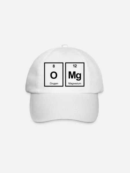 omg - Baseballkappe - Weiß/Weiß