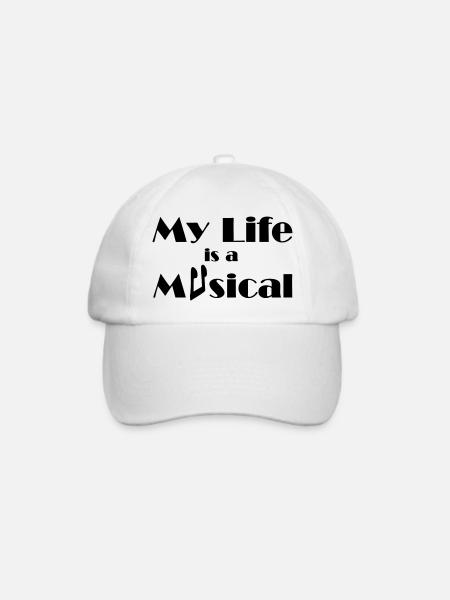 Musical Musik Theater Bühne Fan - Baseballkappe - Weiß/Weiß