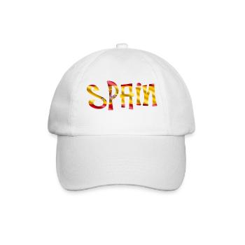 spain - Baseballkappe - Weiß/Weiß - Vorne