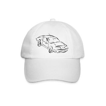 Alpine Car - Baseballkappe - Weiß/Weiß - Vorne