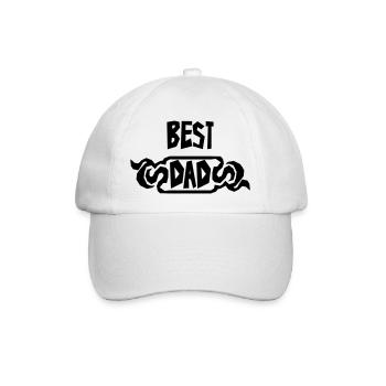 Papa Vati Vater Vatertag Geburtstag Dad Familie - Baseballkappe - Weiß/Weiß - Vorne
