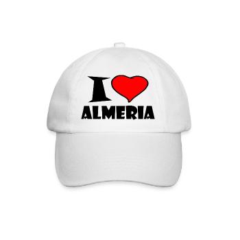 I love Almeria - Baseballkappe - Weiß/Weiß - Vorne
