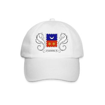 Mayotte / 976 / Comores / Maoré - Baseballkappe - Weiß/Weiß - Vorne